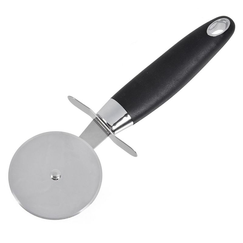 Casa si Gradina - Bucatarie si vesela - Vesela si tacamuri - Cutite si seturi de cutite - Cutit Pizza Otel Inoxidabil cu Maner Negru 21cm - Infinity.ro