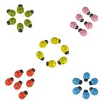 Ingrijire personala si Cosmetice - Sanatate si wellness - Nutritie sportiva - Creatina - Buburuze decorative din lemn, Multicolore, 2,5 cm, Set 40 buc - Infinity.ro