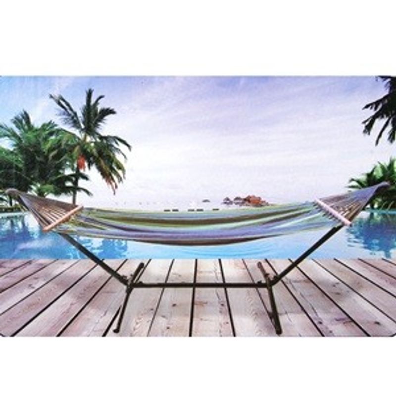 Casa si Gradina - Mobilier - Mobilier baie - Oglinzi baie - Suport Metalic pentru Hamac - Dimensiune 3x0.96x1.05m - Infinity.ro