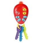 Jucarii, Copii si Bebe - Jucarii si jocuri - Jucarii bebelusi - Jucarii interactive bebelusi - Jucarie Chei cu Alarma Auto, 3 Chei, Rosu, Lumini si Sunete - Infinity.ro