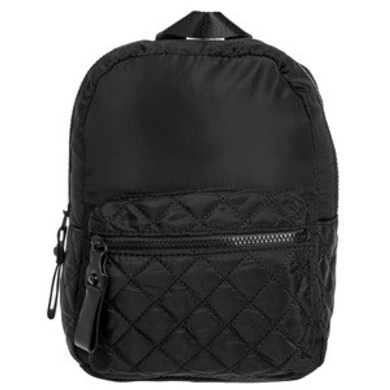 Fashion, accesorii si bijuterii - Femei - Accesorii femei - Genti si rucsacuri femei - Rucsac dama matlasat, negru, 21x14x27cm - Infinity.ro