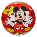 Jucarii, Copii si Bebe - Jucarii si jocuri - Jucarii de exterior - Saltele si mingi pentru plaja - Minge de plaja din plastic cu model Mickey Mouse, 14 cm, Albastra - Infinity.ro