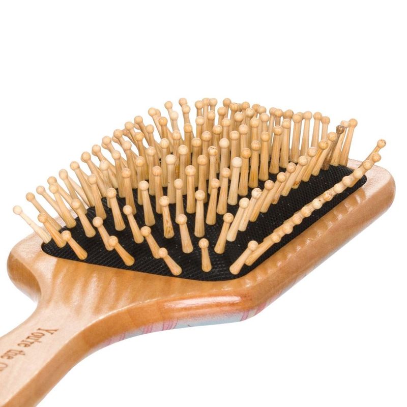 Ingrijire personala si Cosmetice - Ingrijire personala - Ingrijire par - Perii de par si piepteni - Perie de par din lemn, 25 cm, Bej - Infinity.ro
