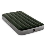 Casa si Gradina - Mobilier - Saltele si somiere - Saltele - Saltea gonflabila 1 persoana, Verde, cu pompa integrata, 0.99x0.25x1.91m - Infinity.ro