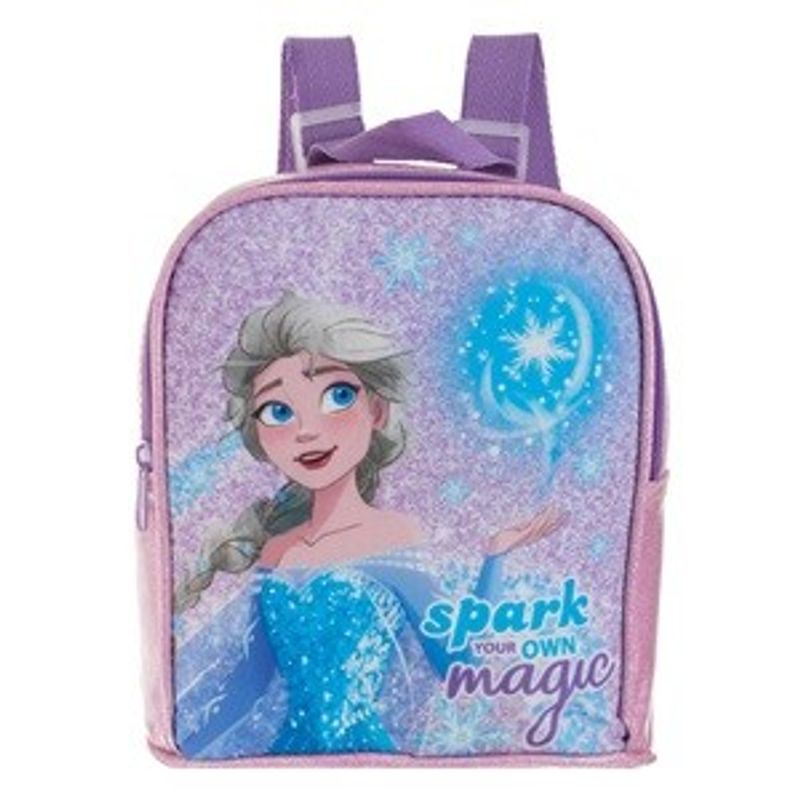 Sport si Outdoor - Articole de voiaj - Rucsacuri - Rucsac mini roz cu sclipici model Elsa Frozen pentru fete - Infinity.ro