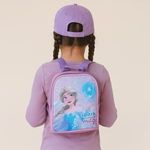 Sport si Outdoor - Articole de voiaj - Rucsacuri - Rucsac mini roz cu sclipici model Elsa Frozen pentru fete - Infinity.ro
