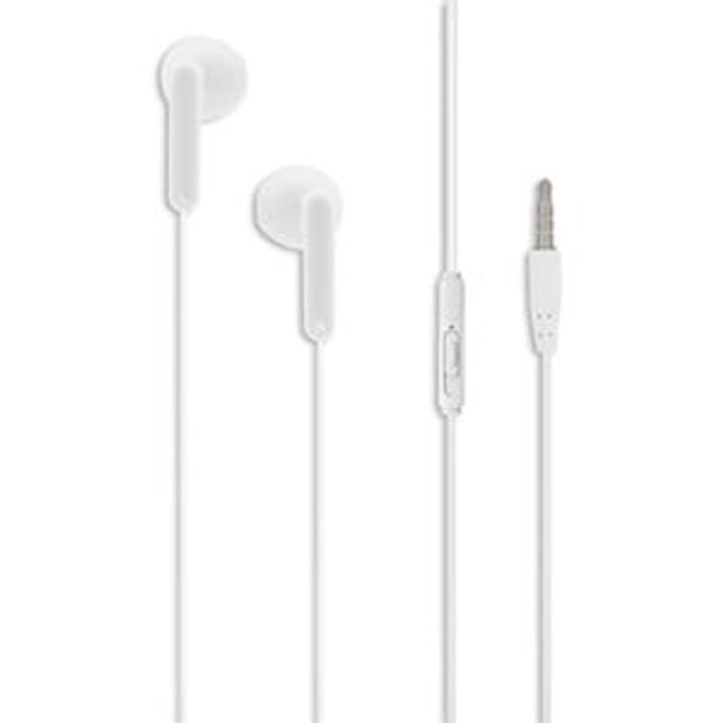 PC, gaming si accesorii - Periferice PC - Casti PC - Casti Audio Handsfree Albe cu Microfon si Reglare Volum - Infinity.ro