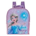 Sport si Outdoor - Articole de voiaj - Rucsacuri - Rucsac mini roz cu sclipici model Elsa Frozen pentru fete - Infinity.ro