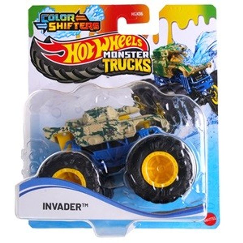 Jucarii, Copii si Bebe - Jucarii si jocuri - Vehicule si jucarii cu telecomanda - Masinute - Masinuta Monster Truck Color Shifters, 1:64, Multicolora - Infinity.ro