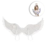 Jucarii, Copii si Bebe - Jucarii si jocuri - Jucarii de rol - Masti si costume copii - Aripi de Înger cu LED albe, 65x35cm, cu benzi elastice - Infinity.ro