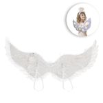 Jucarii, Copii si Bebe - Jucarii si jocuri - Jucarii de rol - Masti si costume copii - Aripi de Înger cu LED albe, 65x35cm, cu benzi elastice - Infinity.ro