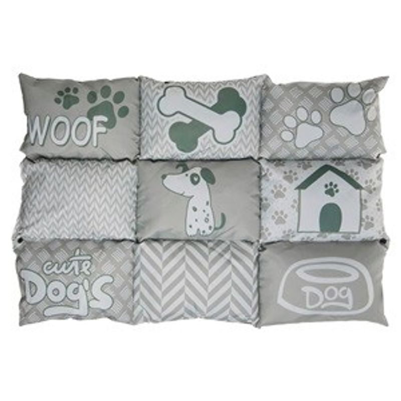 Petshop - Accesorii petshop - Culcusuri si custi - Usi animale - Perna de Podea Pliabila pentru Animale de Companie, 92x62cm, Gri - Infinity.ro