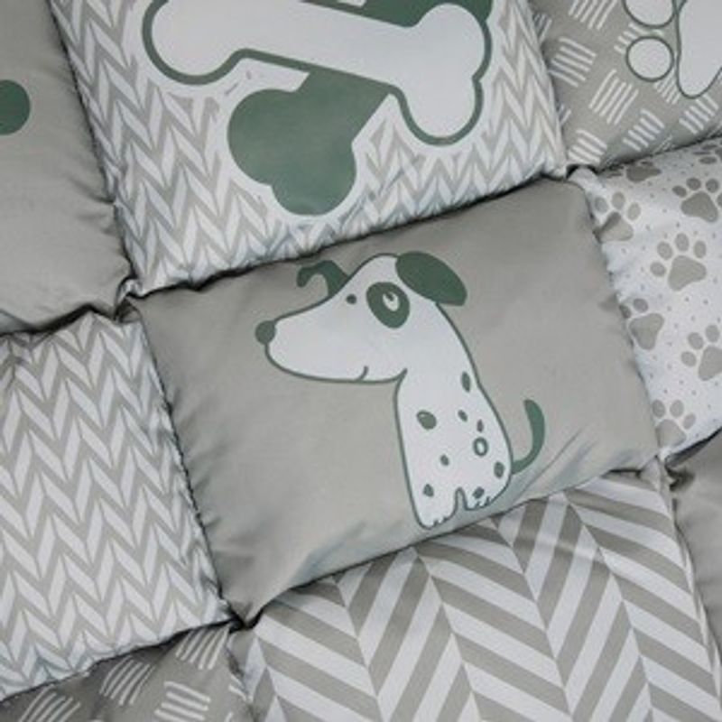 Petshop - Accesorii petshop - Culcusuri si custi - Usi animale - Perna de Podea Pliabila pentru Animale de Companie, 92x62cm, Gri - Infinity.ro