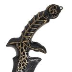 Jucarii, Copii si Bebe - Jucarii si jocuri - Jucarii de rol - Arme de jucarie - Cutit din Plastic pentru Deghizare, 33 cm, Negru si Auriu - Infinity.ro