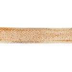 Carti si Birotica - Birotica - Articole ambalare - Panglica pentru brad de Craciun, Glitter Bej, 5m x 22mm - Infinity.ro