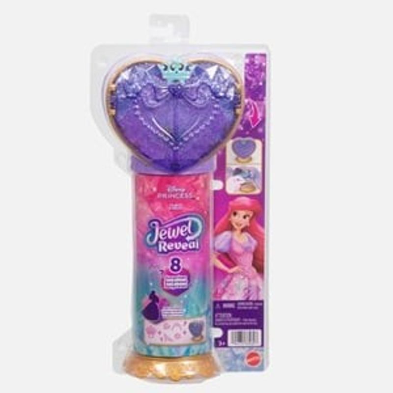 Jucarii, Copii si Bebe - Jucarii si jocuri - Papusi si accesorii - Papusi - Papusa Ariel Disney Princess cu accesorii Jewel Reveal - Infinity.ro