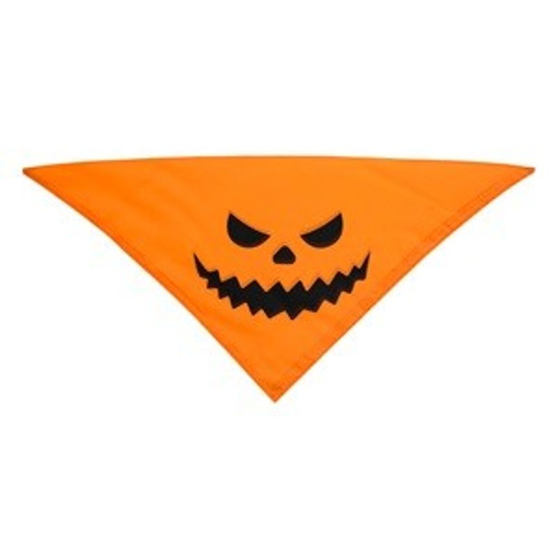 Carti si Birotica - Birotica - Articole ambalare - Bandana pentru câini, Portocalie, cu model dovleac, 65x31cm - Infinity.ro
