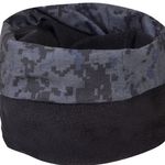 Fashion, accesorii si bijuterii - Barbati - Accesorii barbati - Esarfe si fulare barbati - Fular circular sport din fleece, Negru/Gri, 70x25cm - Infinity.ro