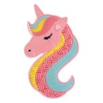 Ingrijire personala si Cosmetice - Machiaj - Accesorii machiaj - Suport din silicon pentru curatarea pensulelor de machiaj, model unicorn, multicolor, 9.5x17 cm - Infinity.ro