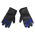 Fashion, accesorii si bijuterii - Barbati - Accesorii barbati - Manusi barbati - Manusi de iarna pentru barbati, cu captuseala din blana artificiala, compatibile cu ecran tactil, Negru-Albastru - Infinity.ro