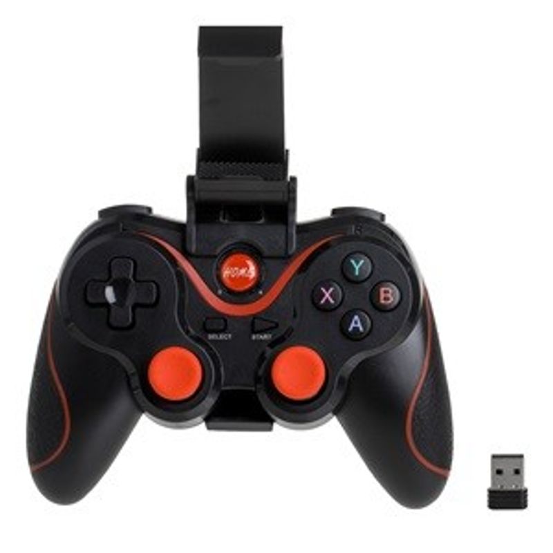 TV, Audio-Video si Foto - Audio profesionale - Controllere - Gamepad wireless cu suport pentru telefon, Negru, 15x6x11cm - Infinity.ro