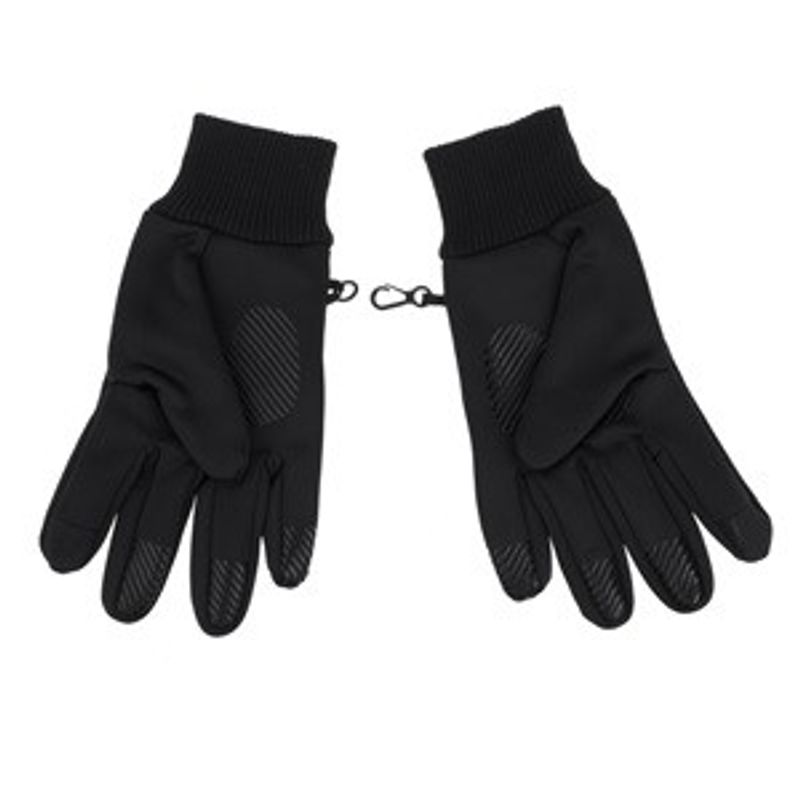 Fashion, accesorii si bijuterii - Barbati - Accesorii barbati - Manusi barbati - Manusi negre cu elastic si clips pentru ecran tactil, barbati - Infinity.ro
