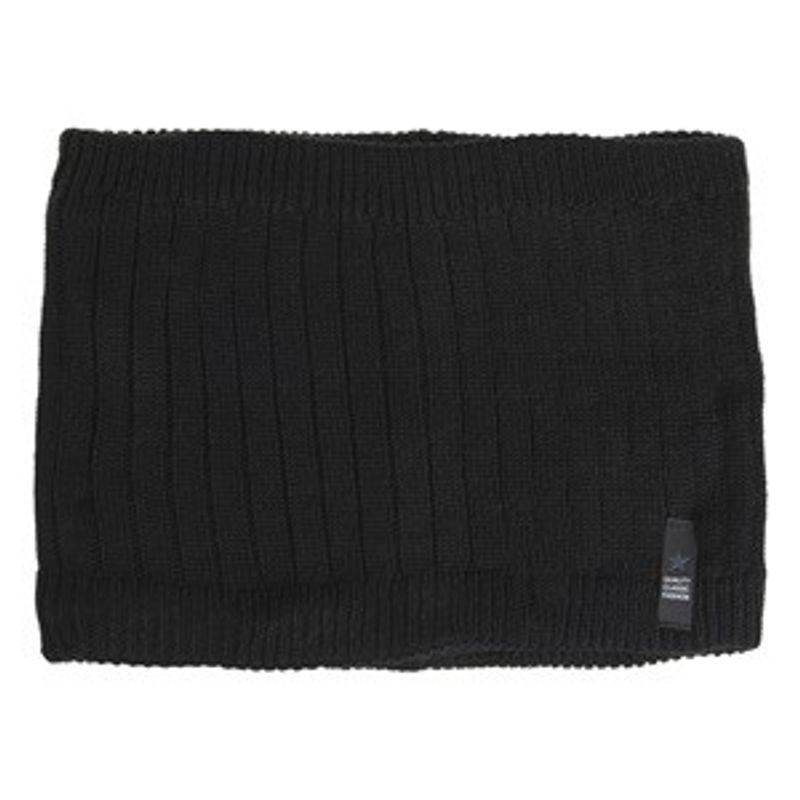 Fashion, accesorii si bijuterii - Barbati - Accesorii barbati - Esarfe si fulare barbati - Fular Circular Tricotat Negru cu Captuseala Fleece si Patch cu Stea pentru Barbati - Infinity.ro