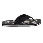 Fashion, accesorii si bijuterii - Barbati - Incaltaminte barbati - Slapi si papuci barbati - Slapi cu Banda Neagra pentru Barbati, Model Cranii, Negru - Infinity.ro
