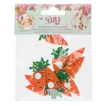 Casa si Gradina - Decoratiuni - Stickere decorative - Autocolante decorative din fetru, Morcovi, 12 buc, 5 cm - Infinity.ro