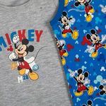 Carti si Birotica - Birotica - Articole ambalare - Set 2 Maiouri Copii cu Model Mickey Mouse, Gri Melanj si Albastru, Fara Maneci - Infinity.ro