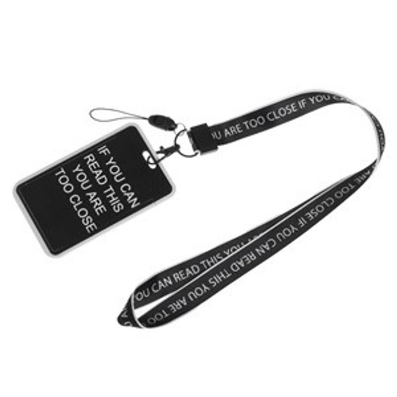 Carti si Birotica - Birotica - Articole ambalare - Ecuson cu snur, Negru, 11x7 cm, cu clips detasabil - Infinity.ro