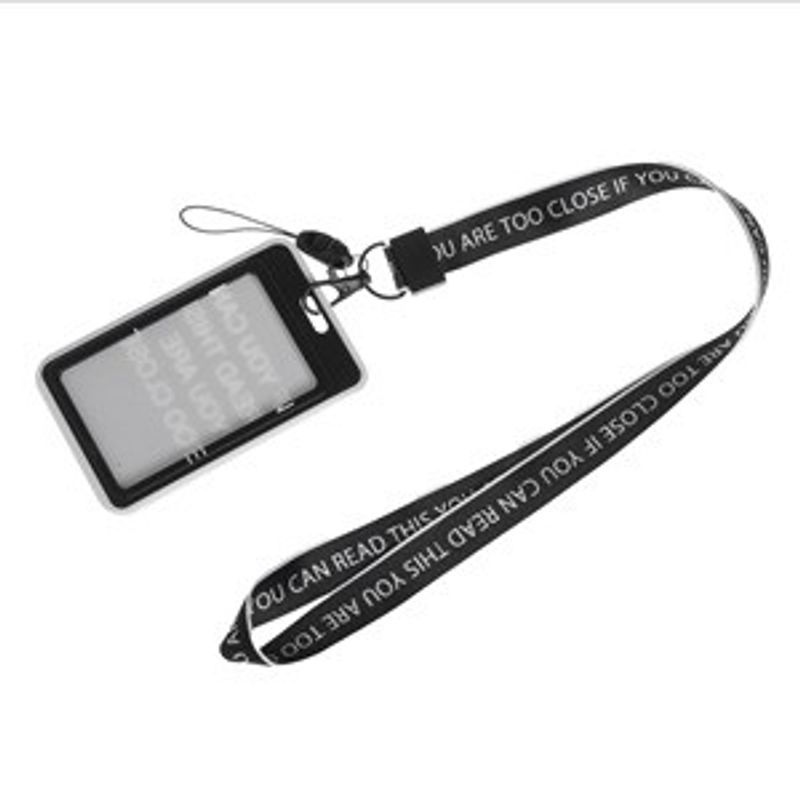 Carti si Birotica - Birotica - Articole ambalare - Ecuson cu snur, Negru, 11x7 cm, cu clips detasabil - Infinity.ro