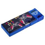 Carti si Birotica - Rechizite - Penare - Penar Magnetic Multifunctional cu Calculator si Ascutitoare, 25,5x3x9cm, Albastru - Infinity.ro