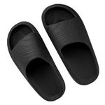 Fashion, accesorii si bijuterii - Femei - Incaltaminte femei - Slapi si papuci femei - Slapi de plaja pentru femei, Negri, Talpa Antiderapanta, EVA - Infinity.ro