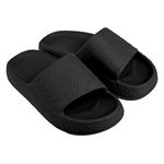 Fashion, accesorii si bijuterii - Femei - Incaltaminte femei - Slapi si papuci femei - Slapi de plaja pentru femei, Negri, Talpa Antiderapanta, EVA - Infinity.ro