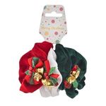Casa si Gradina - Decoratiuni - Decoratiuni de sezon - Elastice Textile de Craciun Verde Rosu Alb cu Fundita - Infinity.ro