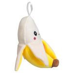 Jucarii, Copii si Bebe - Jucarii si jocuri - Jucarii de plus - Jucarie de plus banana, 18 cm, galbena, cu detalii brodate - Infinity.ro