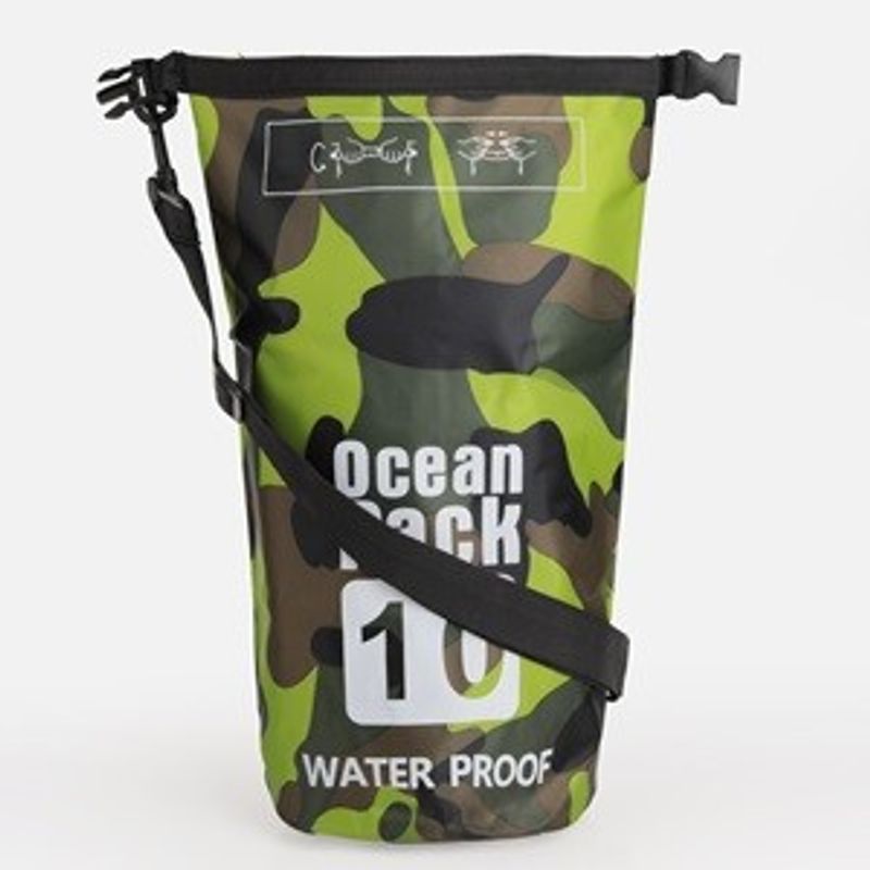 Carti si Birotica - Birotica - Articole ambalare - Rucsac Impermeabil din PVC, 10L, Verde Army - Infinity.ro