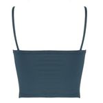 Fashion, accesorii si bijuterii - Femei - Imbracaminte femei - Camasi si bluze femei - Bluza Crop Top Petrol cu Bretele pentru Femei - Stil Casual - Infinity.ro