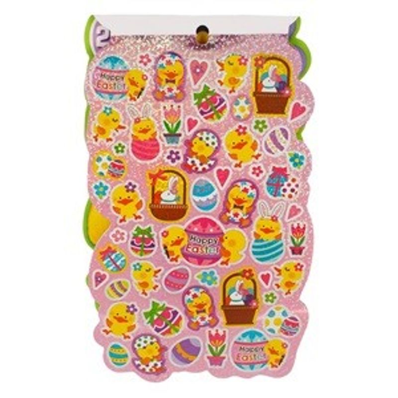 Casa si Gradina - Decoratiuni - Stickere decorative - Album cu autocolante de Paste, 250 buc, roz - Infinity.ro