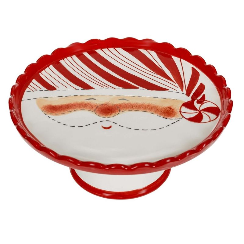 Casa si Gradina - Bucatarie si vesela - Vesela si tacamuri - Platouri de bucatarie - Platou Ceramic Mos Craciun, Diametru 31 cm, Inaltime 14 cm - Infinity.ro