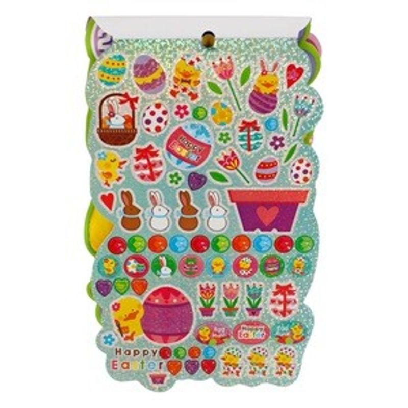 Casa si Gradina - Decoratiuni - Stickere decorative - Album cu autocolante de Paste, 250 buc, roz - Infinity.ro
