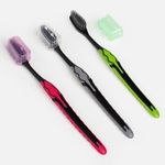 Ingrijire personala si Cosmetice - Igiena dentara - Periute de dinti clasice - Periute de dinti pentru adulti, Set 3 buc, 3 culori - Infinity.ro
