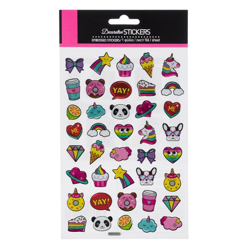 Casa si Gradina - Decoratiuni - Stickere decorative - Autocolante Decorative, Diverse Modele, Multicolor, Dimensiuni 14.5x25 cm - Infinity.ro