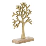 Casa si Gradina - Decoratiuni - Obiecte decorative - Accesorii decorative - Decoratiune de Masa, Pomul Vietii, Auriu, 27 cm - Infinity.ro