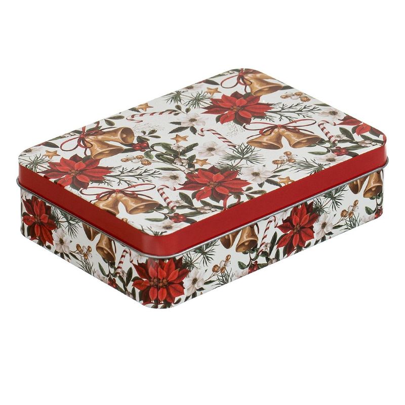 Casa si Gradina - Decoratiuni - Decoratiuni de sezon - Cutie Depozitare Metalica, Fara Brand, Dreptunghiulara, Multicolor, 14x10x3.8cm - Infinity.ro