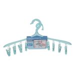 Market - Spalare si intretinere rufe - Uscatoare de rufe si accesorii - Suport uscat rufe cu 8 carlige, 42.5 cm, albastru - Infinity.ro