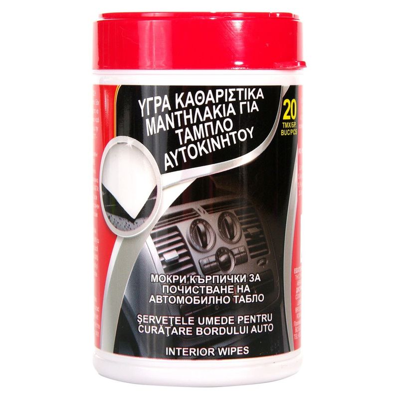 Auto si Moto - Intretinere auto - Produse curatare auto - Servetele umede pentru bordul masinii, 20 buc - Infinity.ro