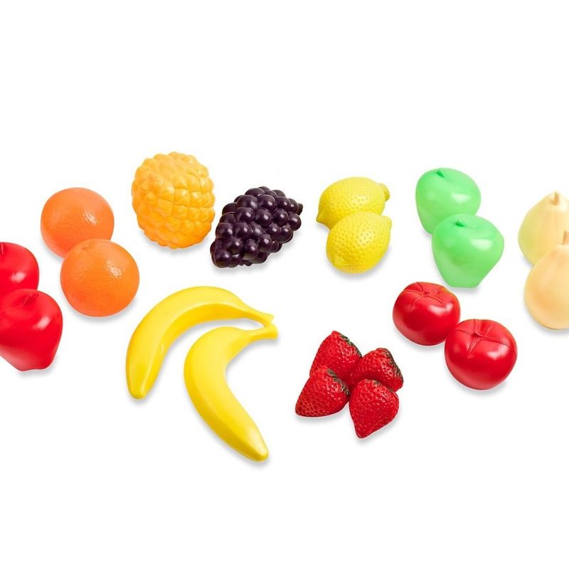 Jucarii, Copii si Bebe - Jucarii si jocuri - Jucarii de rol - Set joaca supermarket - Set Fructe Artificiale din Plastic, 20 buc, Multicolor - Infinity.ro