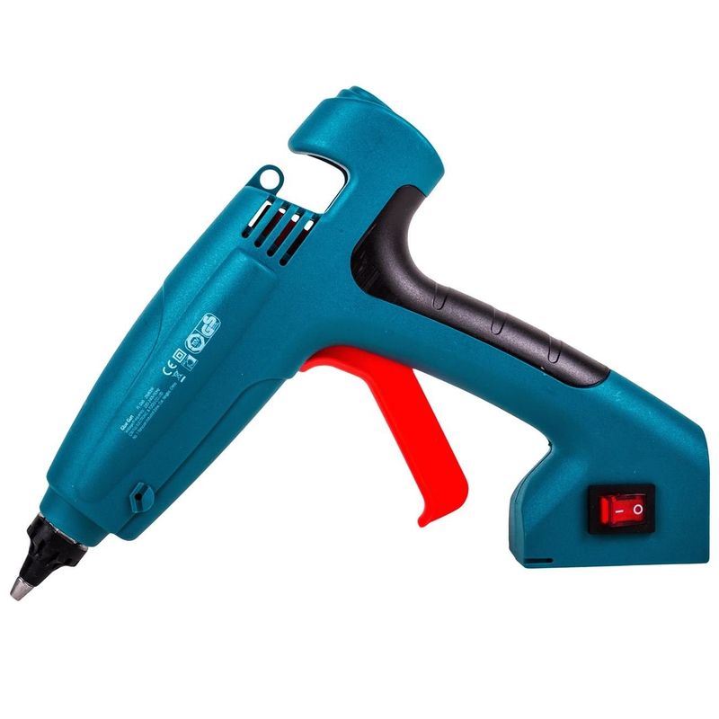 Casa si Gradina - Constructii - Scule electrice si accesorii - Pistoale de lipit - Pistol de Lipit Termic 80W cu Suport si Varf de Protectie, Teal - Infinity.ro